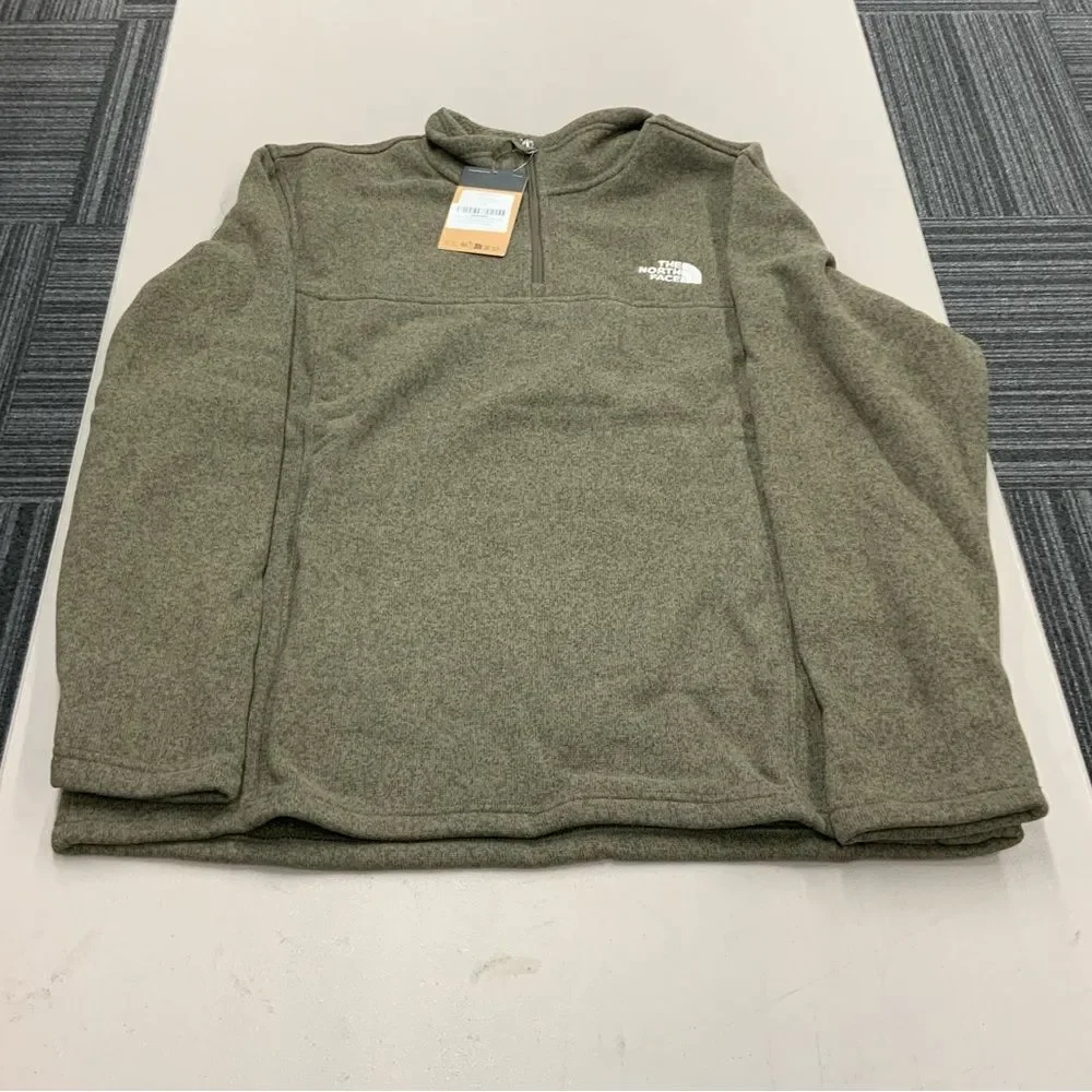 Men’s The North Face Tsillan 1/4 Zip Taupe Green XXL